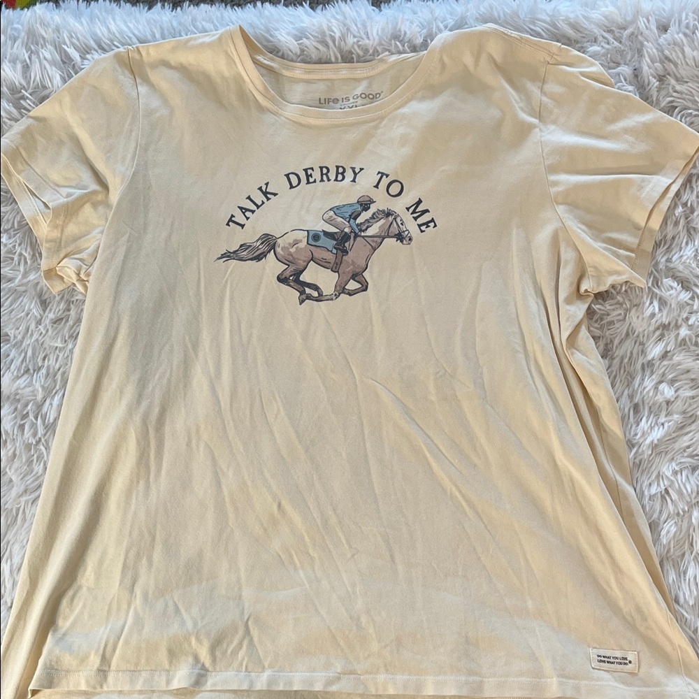 Life Is Good CRUSHER “Talk Derby to me” Size XXL NWT